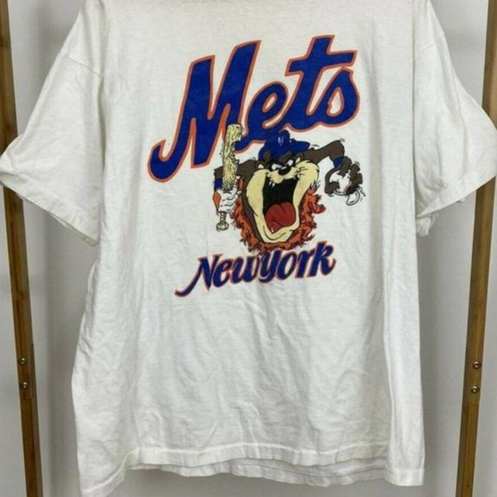 New York Mets Looney Tunes Taz New York Mets Basebal Shirt